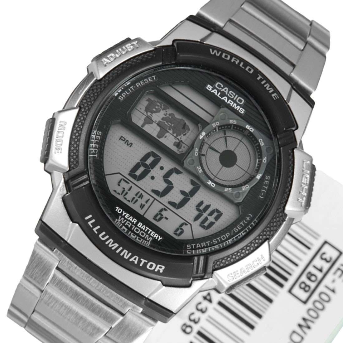 Casio AE 1000WD 1A Silver Stainless Watch for Men Watch