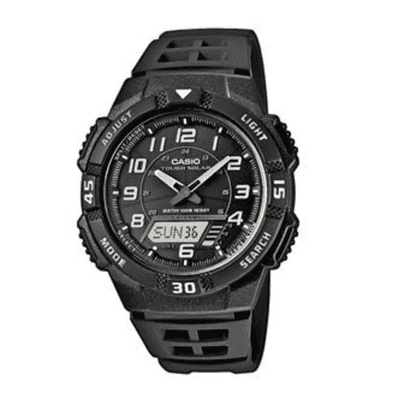 Casio Men's Solar Powered Analog Watch, Black Nylon Strap