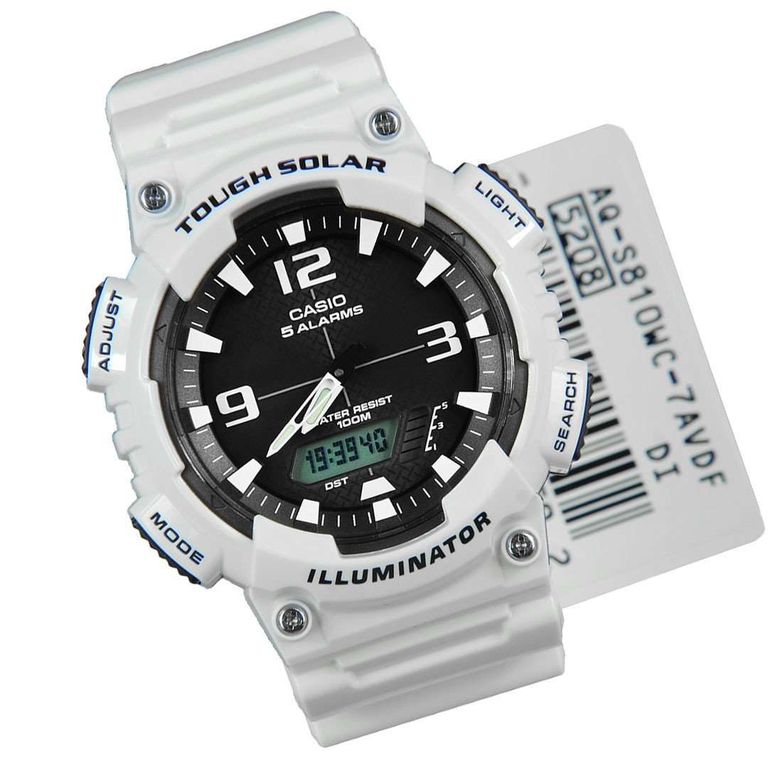 Casio tough 2024 solar white