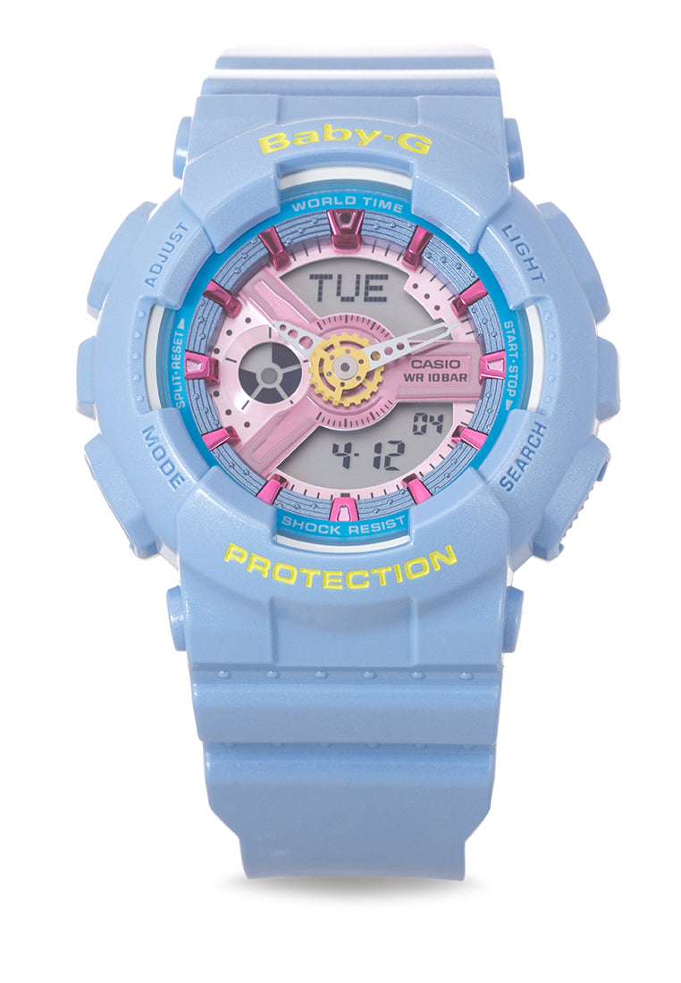 Casio Baby-g BA-110CA-2ADR Digital Analog Rubber Strap Watch For Women-Watch Portal Philippines