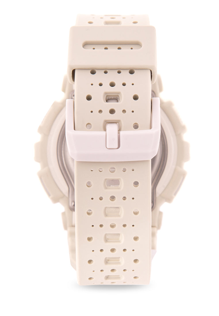 Casio Baby g BA 110PP 7A Digital Analog Rubber Strap Watch For Women