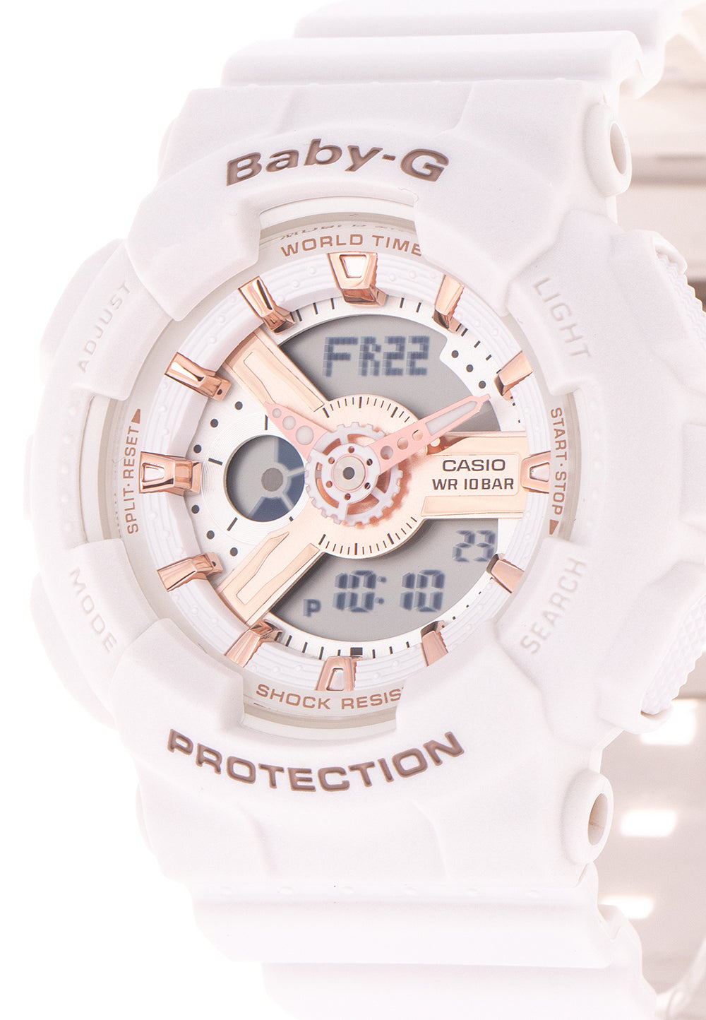 Casio Baby-g BA-110RG-7A Digital Analog Rubber Strap Watch For Women-Watch Portal Philippines