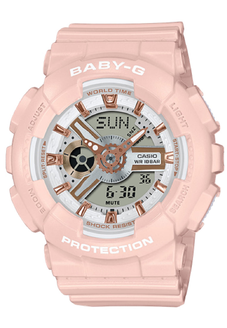 Casio Baby-g BA-110XRG-4A Digital Analog Rubber Strap Watch For Women-Watch Portal Philippines