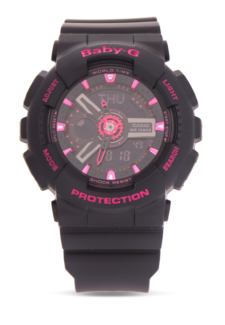 Casio Baby-g BA-111-1A Digital Analog Rubber Strap Watch For Women-Watch Portal Philippines