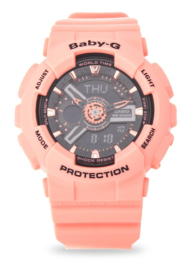 Casio Baby-g BA-111-4A2 Digital Analog Rubber Strap Watch For Women-Watch Portal Philippines