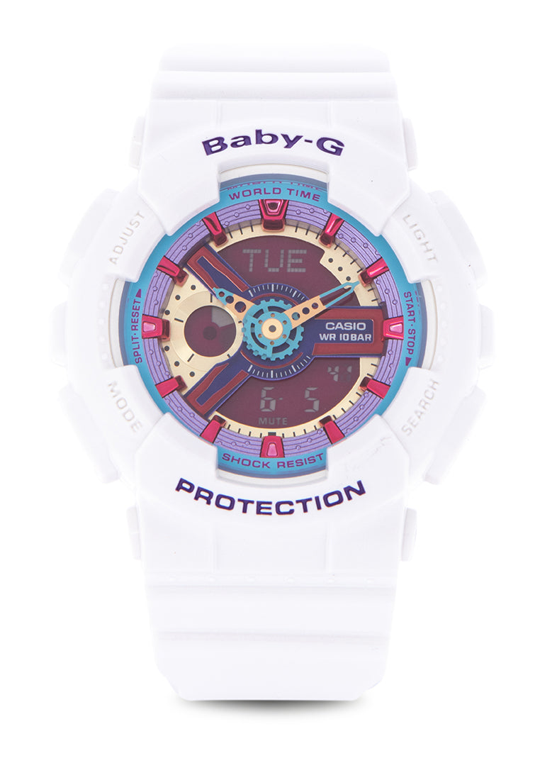 Casio Baby-g BA-112-7A Digital Analog Rubber Strap Watch For Women-Watch Portal Philippines