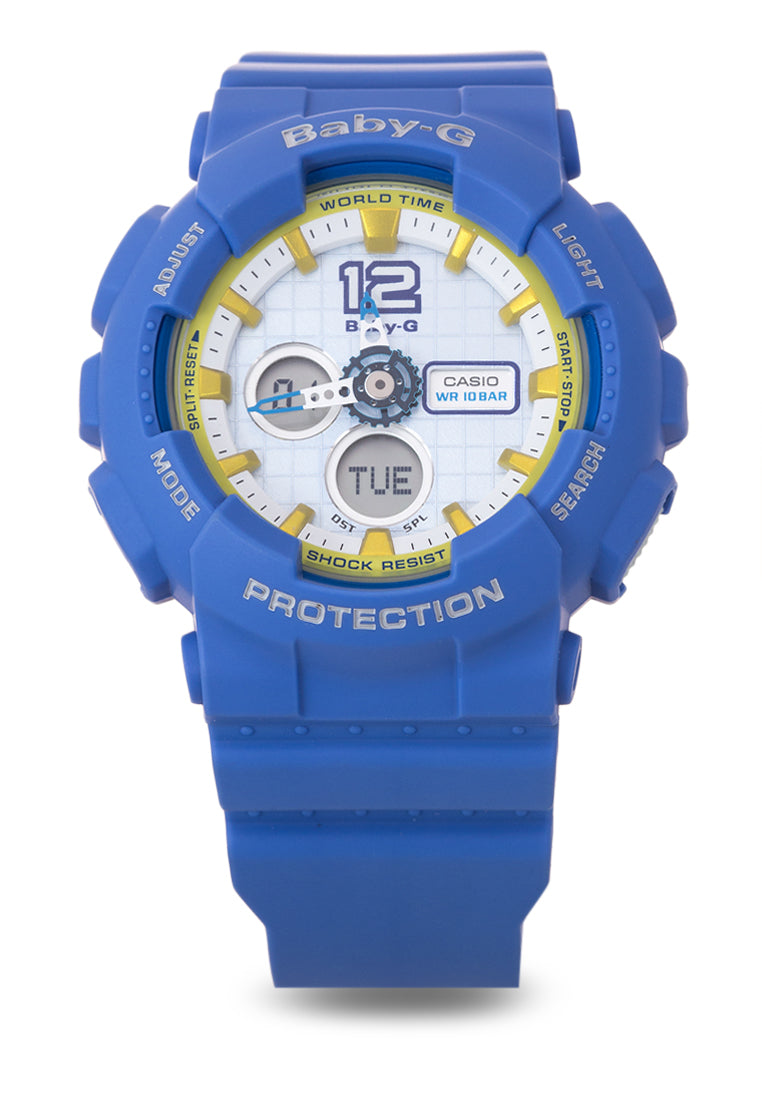 Casio Baby-g BA-120-2BDR Digital Analog Rubber Strap Watch For Women-Watch Portal Philippines