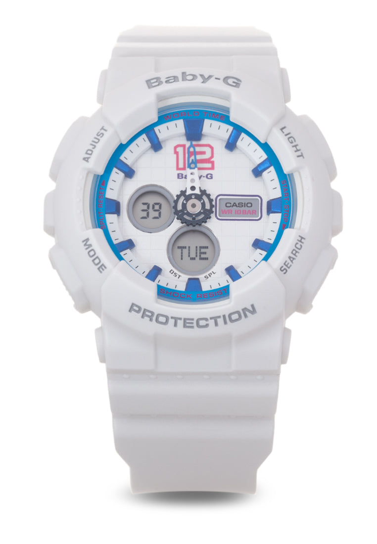 Casio Baby-g BA-120-7BDR Digital Analog Rubber Strap Watch For Women-Watch Portal Philippines