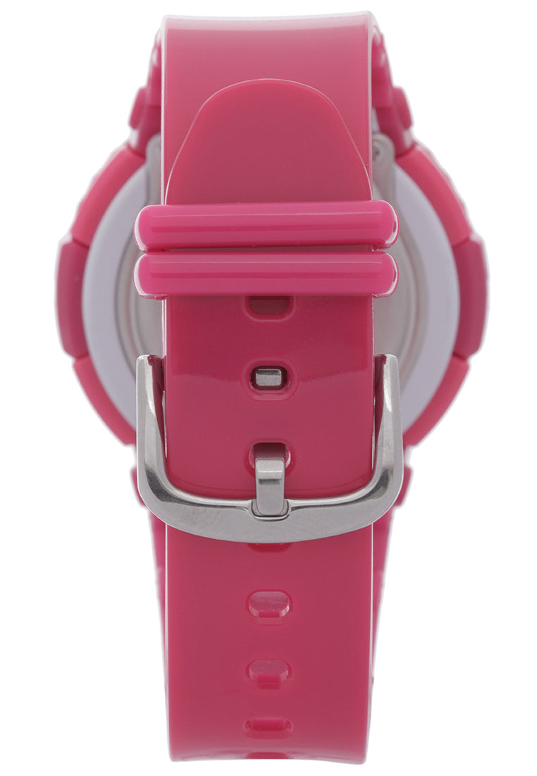 Casio Baby-g BGA-130-4BDR Digital Analog Rubber Strap Watch For Women-Watch Portal Philippines