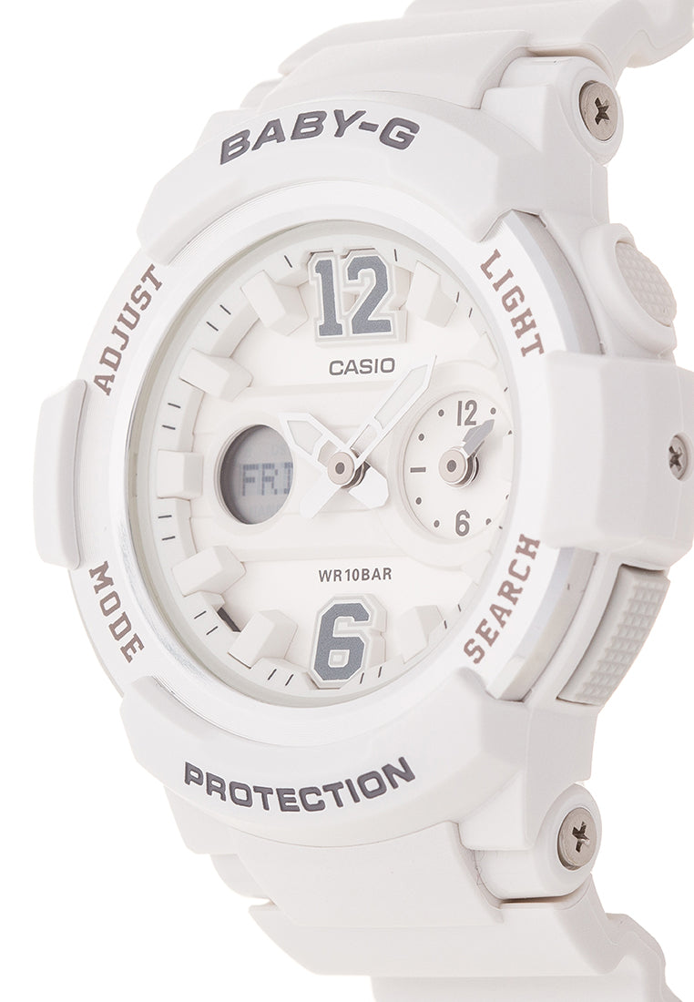 Casio Baby g BGA 210 7B4DR Digital Analog Rubber Strap Watch For Women