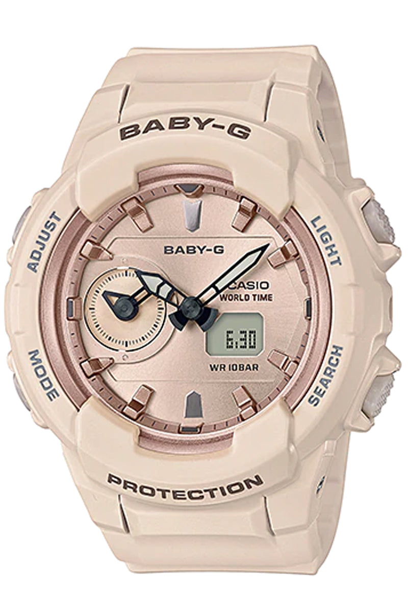 Casio Baby g BGA 230SA 4A Digital Analog Rubber Strap Watch For Women