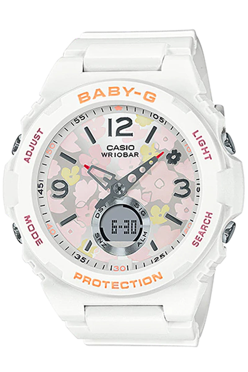 Casio Baby-g BGA-260FL-7A Digital Analog Rubber Strap Watch For Women-Watch Portal Philippines