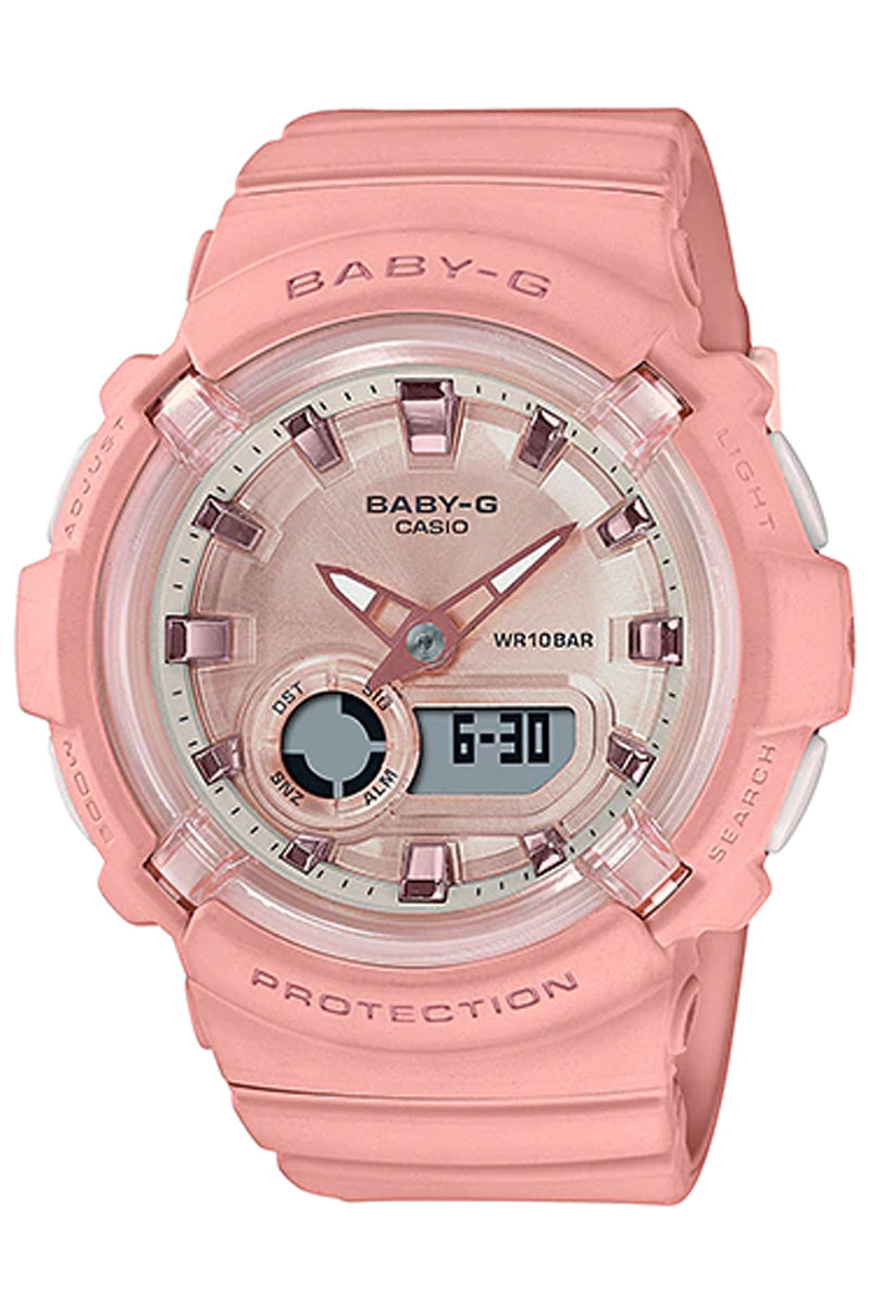 Casio Baby g BGA 280 4A Digital Analog Rubber Strap Watch For Women