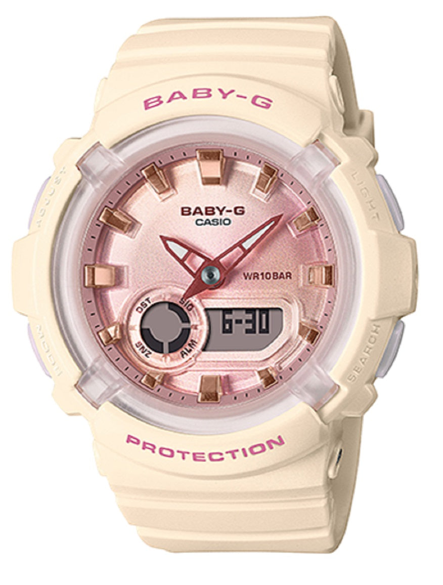 Casio Baby-g BGA-280-4A2 Digital Analog Rubber Strap Watch For Women-Watch Portal Philippines