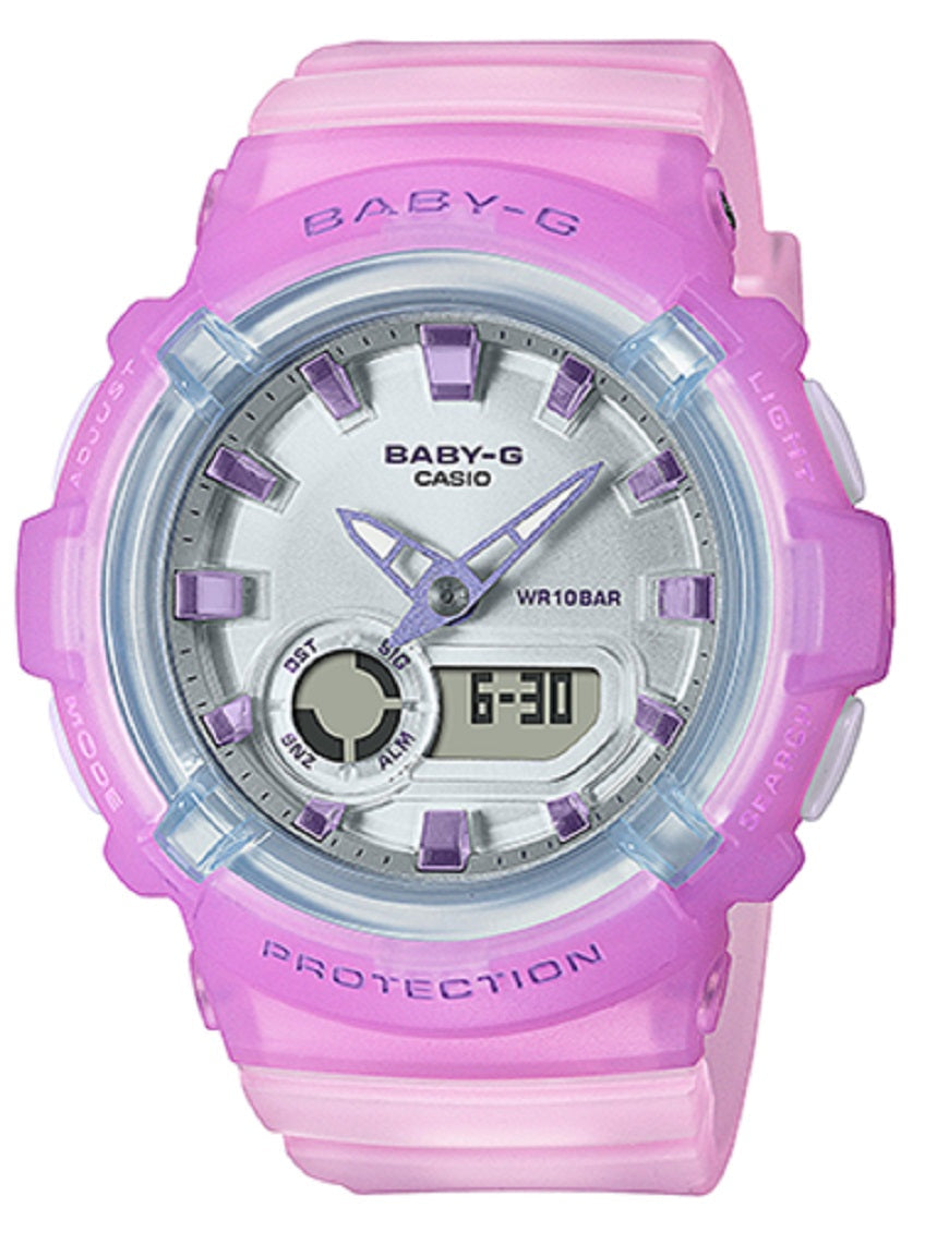 Casio Baby-g BGA-280-6A Digital Analog Rubber Strap Watch For Women-Watch Portal Philippines