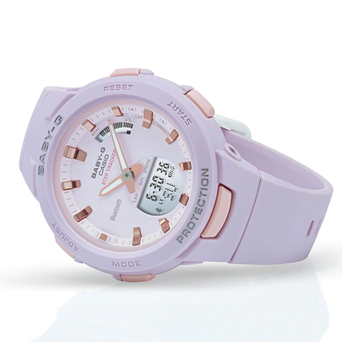 Casio Baby g BSA B100 4A2 Bluetooth Digital Analog Rubber Strap Watch