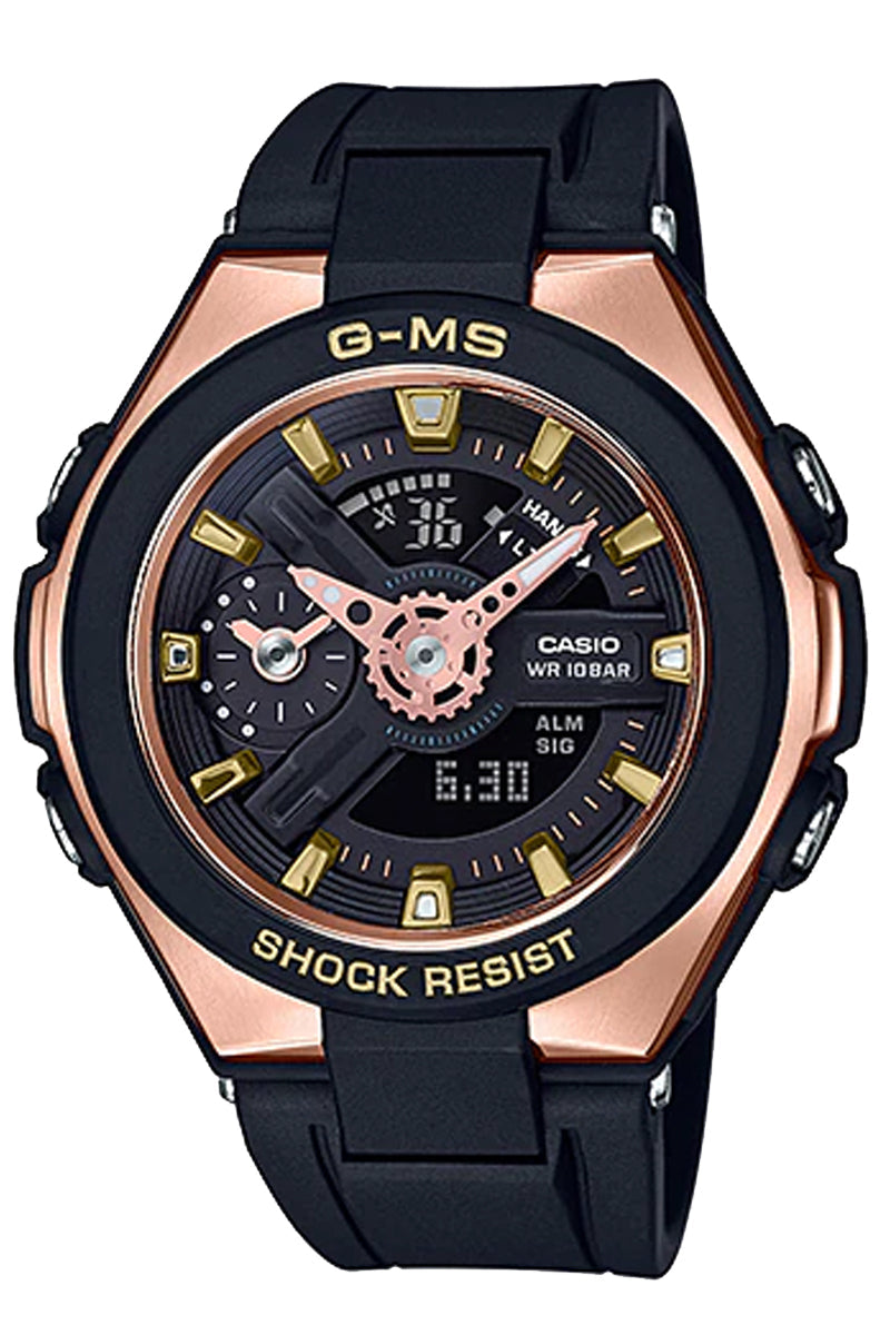 Casio Baby-g MSG-400G-1A1 Solar Digital Analog Rubber Strap Watch For Women-Watch Portal Philippines