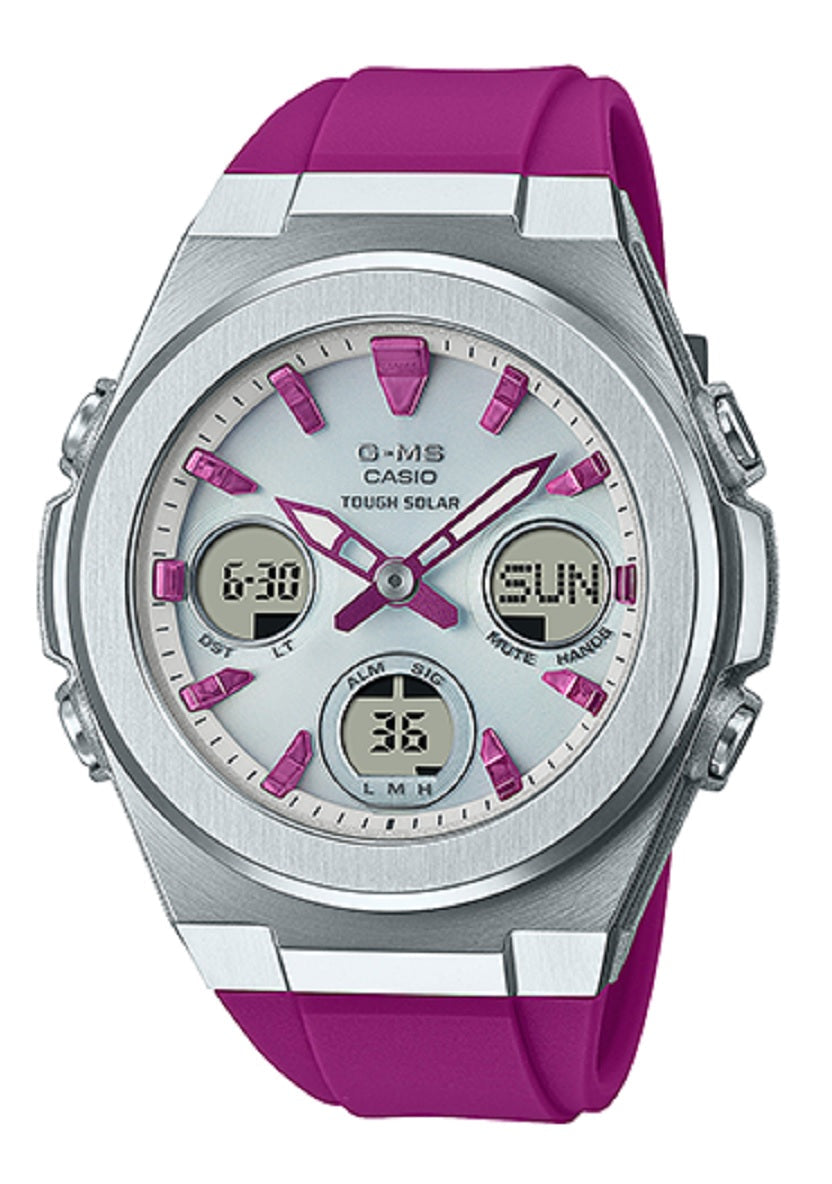 Casio Baby-g MSG-S600-4A Solar Digital Analog Rubber Strap Watch For Women-Watch Portal Philippines