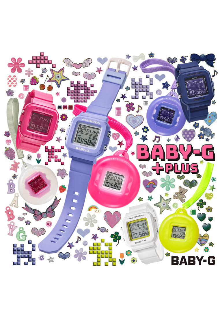 Casio Baby-g + PLUS Series BGD-10K-4DR Digital Rubber Strap Watch for Women-Watch Portal Philippines