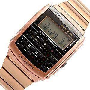 Casio calculator 2024 watch rose gold