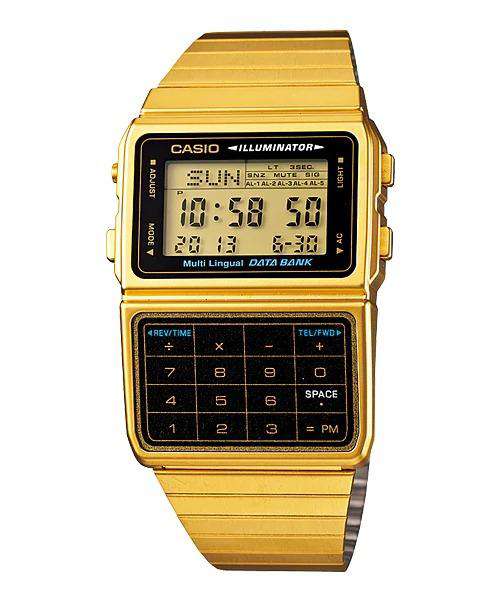 A Casio Databank calculator watch.