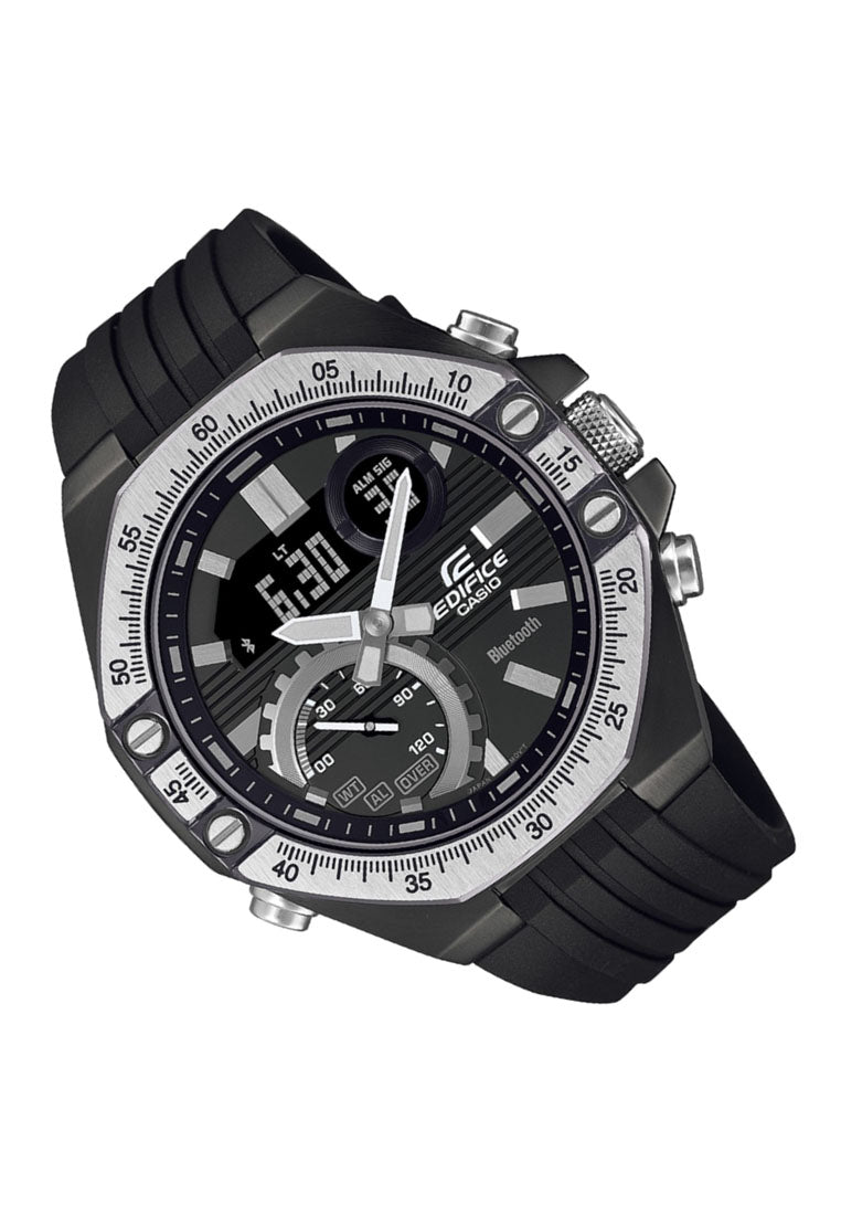 Casio Edifice ECB-10TP-1A Automotive Toolkit Inspired Design Chronograph Rubber Strap Watch For Men-Watch Portal Philippines
