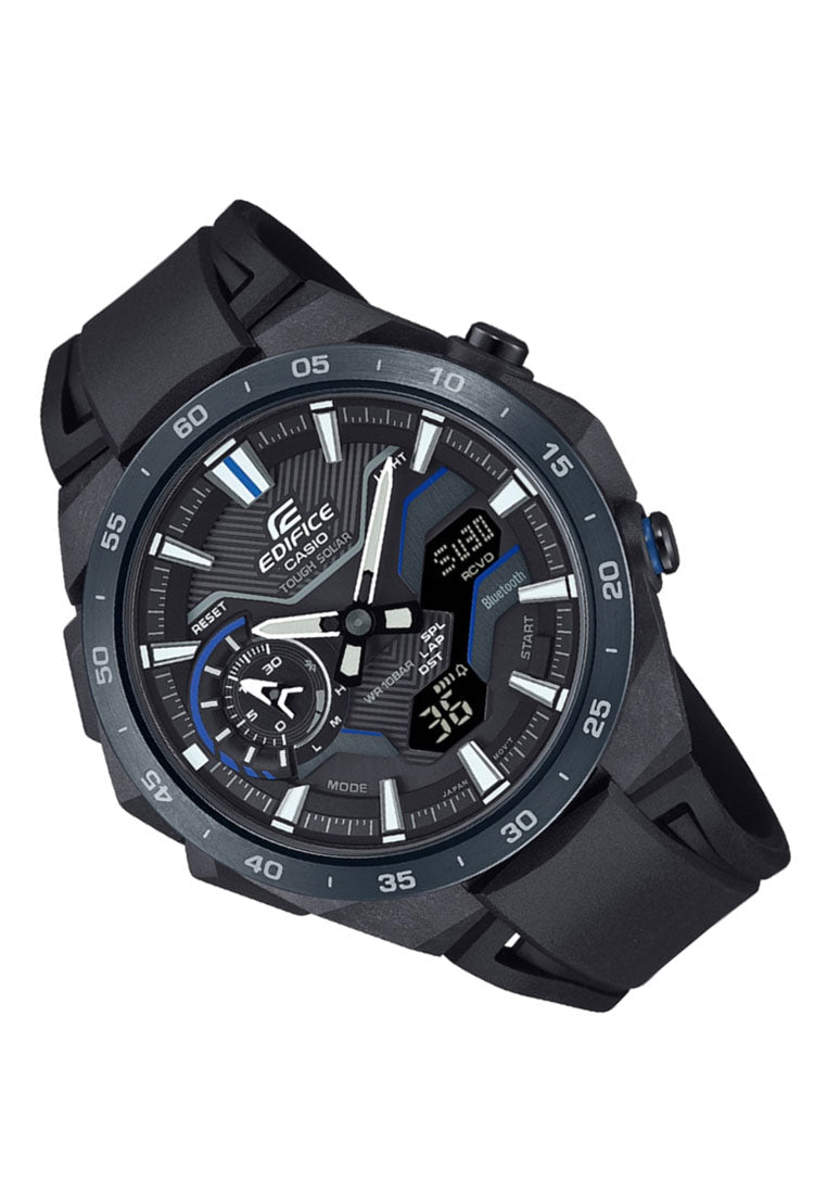 Casio Edifice ECB-2200PB-1A Digital Analog Rubber Strap Solar Watch For Men-Watch Portal Philippines