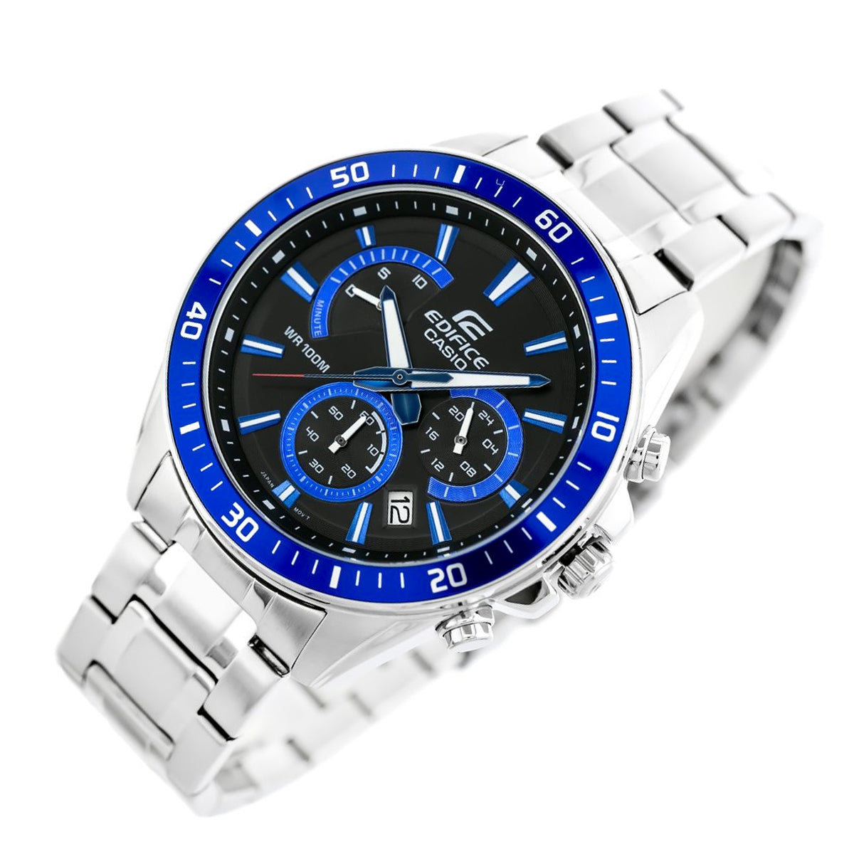 Casio Edifice EFR-552D-1A2 Chronograph Stainless Steel Strap Watch For Men-Watch Portal Philippines