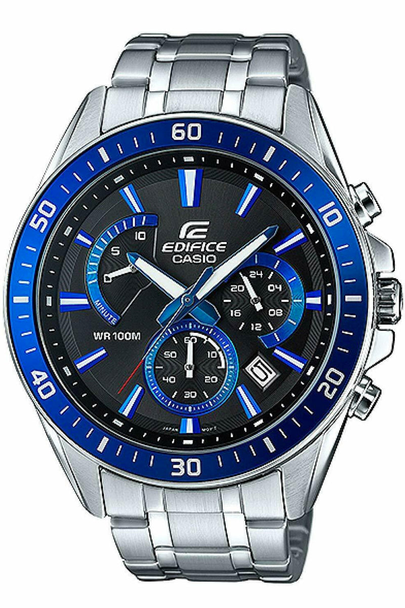 Casio Edifice EFR-552D-1A2 Chronograph Stainless Steel Strap Watch For Men-Watch Portal Philippines