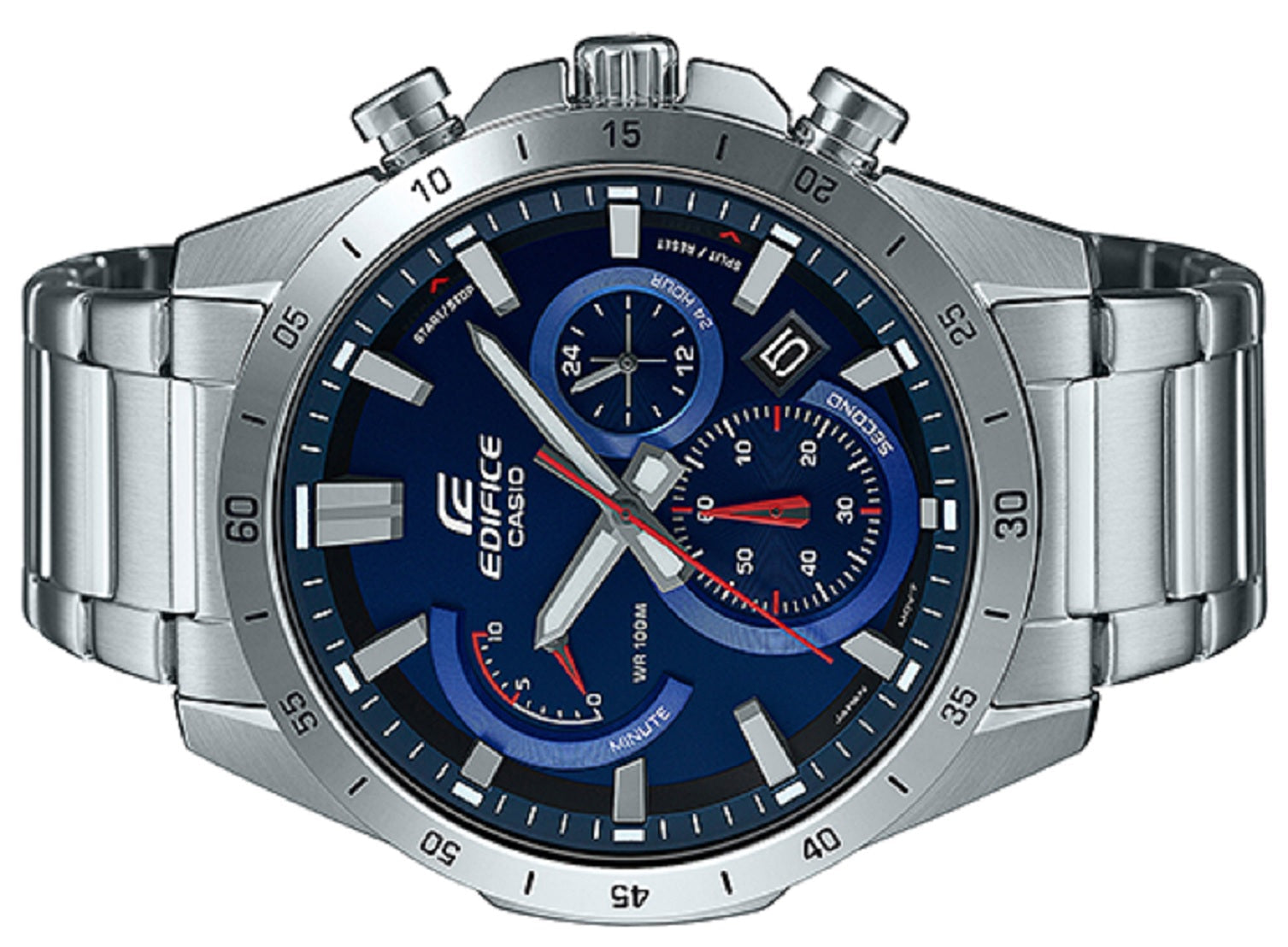 Casio Edifice EFR-573D-2A Chronograph Stainless Steel Strap Watch For Men-Watch Portal Philippines