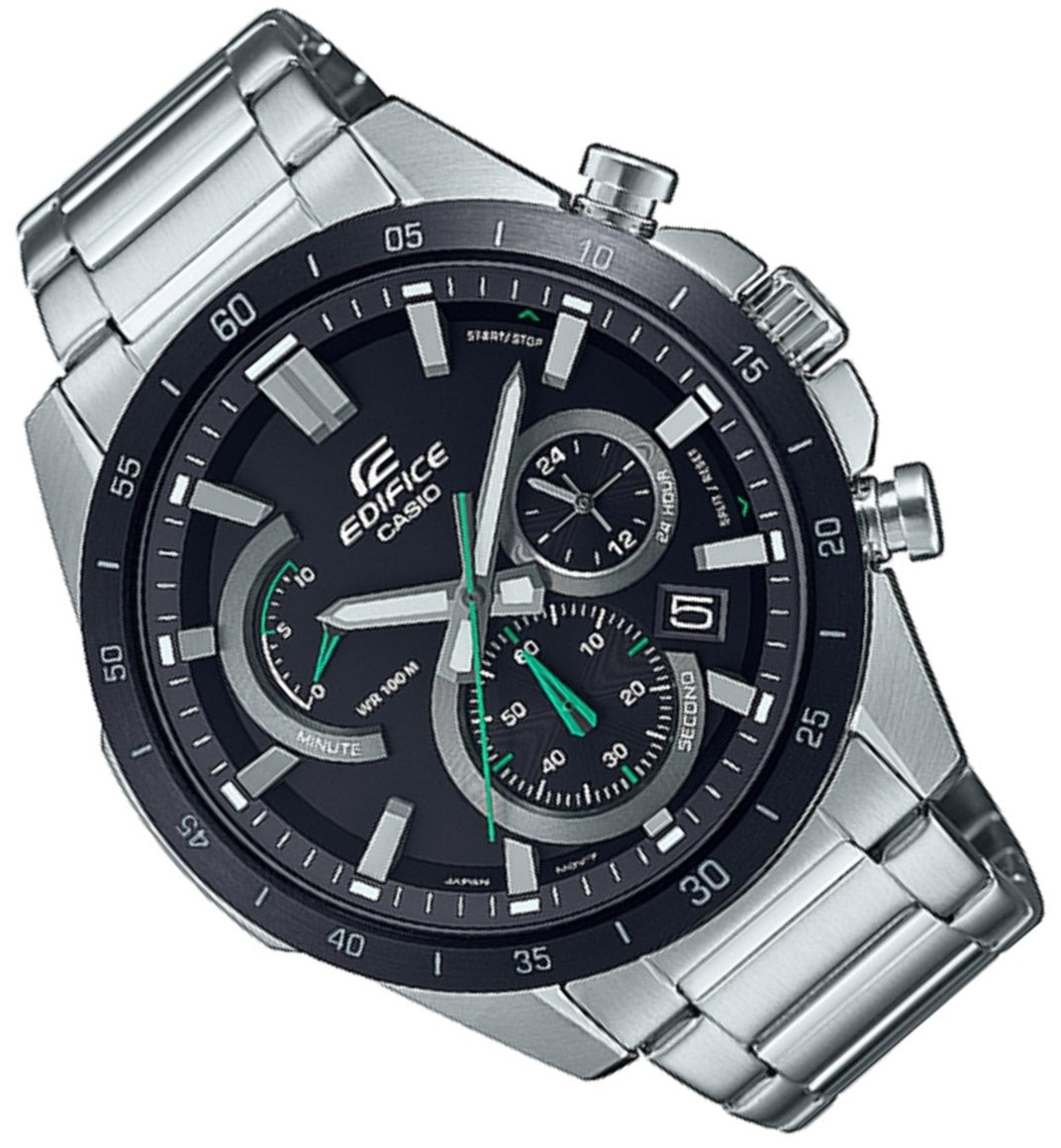 Casio Edifice EFR-573DB-1A Chronograph Stainless Steel Strap Watch For Men-Watch Portal Philippines