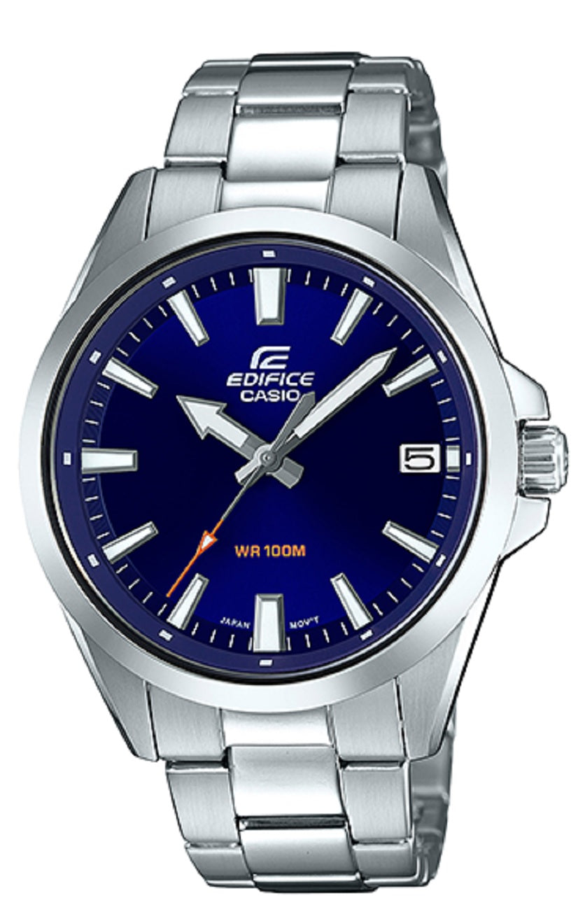 Casio Edifice EFV-100D-2A Analog Stainless Steel Strap Watch For Men-Watch Portal Philippines