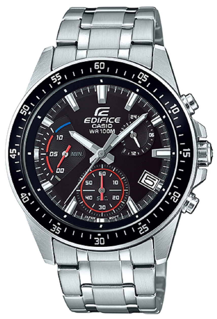 Casio Edifice EFV-540D-1A Chronograph Stainless Steel Strap Watch For Men-Watch Portal Philippines