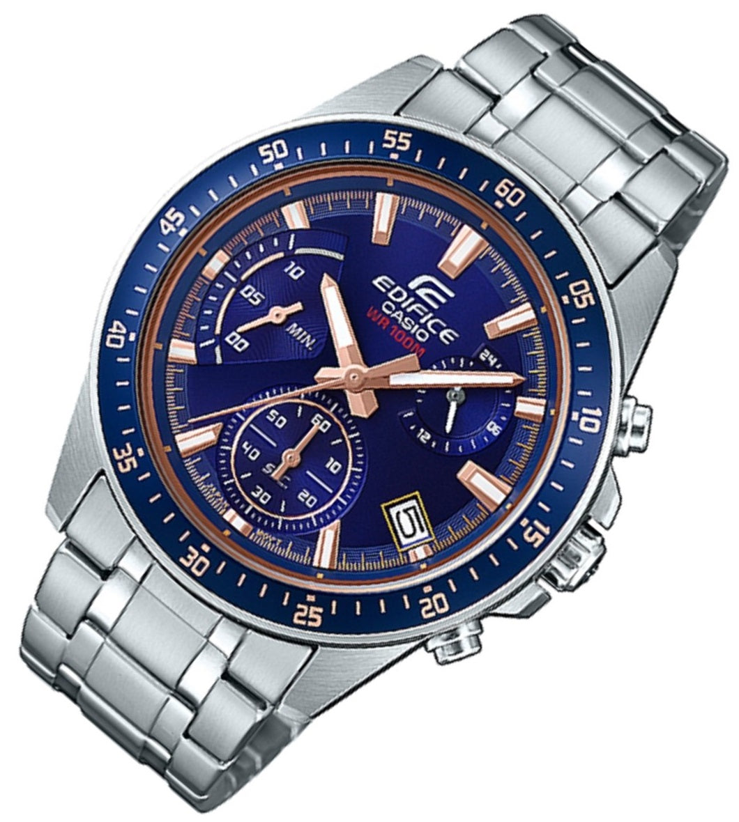 Casio Edifice EFV-540D-2A Chronograph Stainless Steel Strap Watch For Men-Watch Portal Philippines