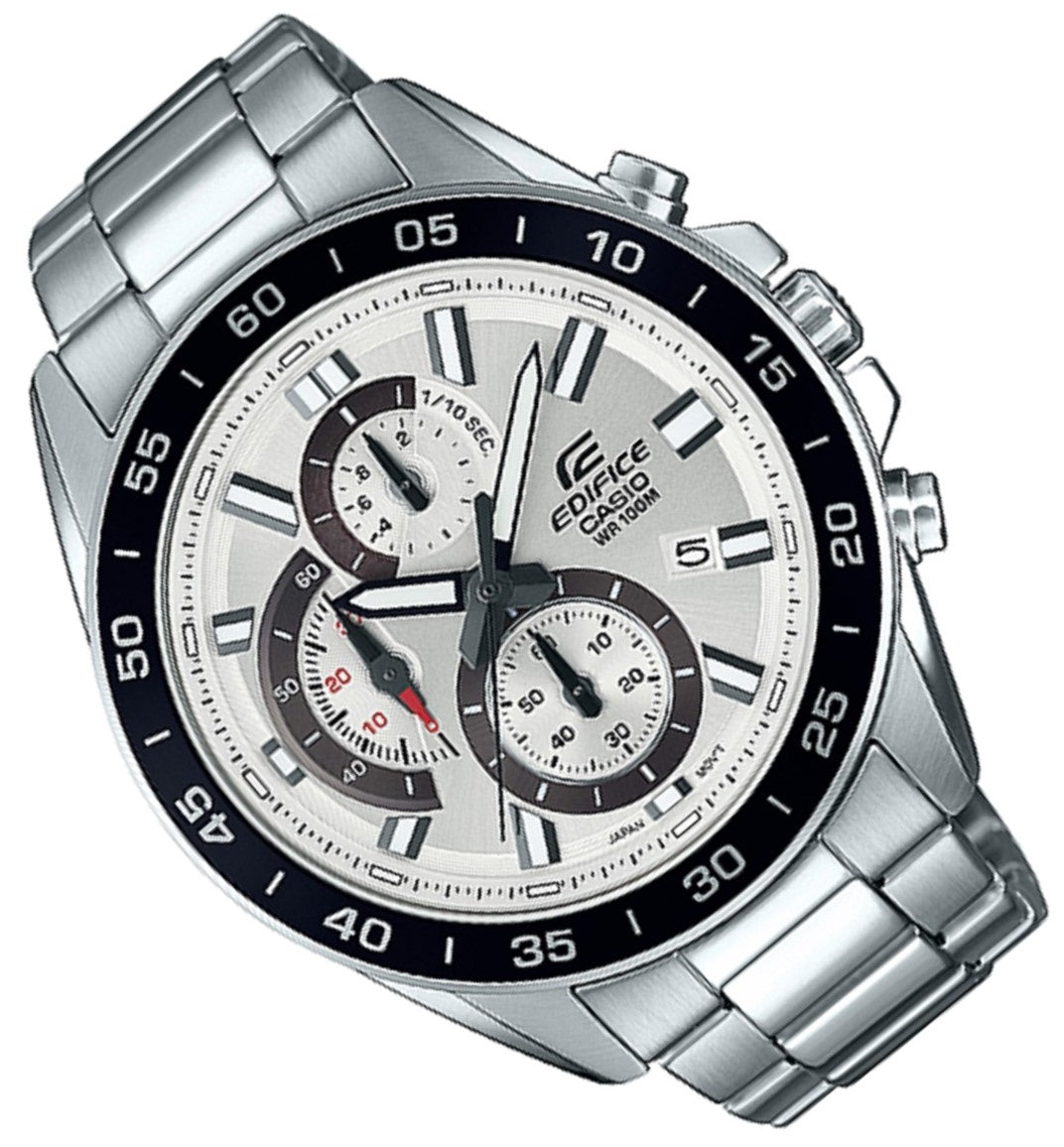 Casio Edifice EFV-550D-7A Chronograph Stainless Steel Strap Watch For Men-Watch Portal Philippines