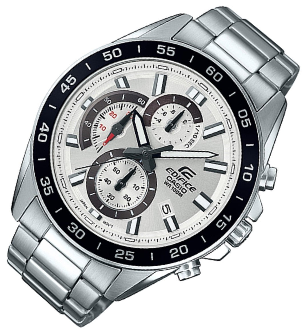 Casio Edifice EFV-550D-7A Chronograph Stainless Steel Strap Watch For Men-Watch Portal Philippines