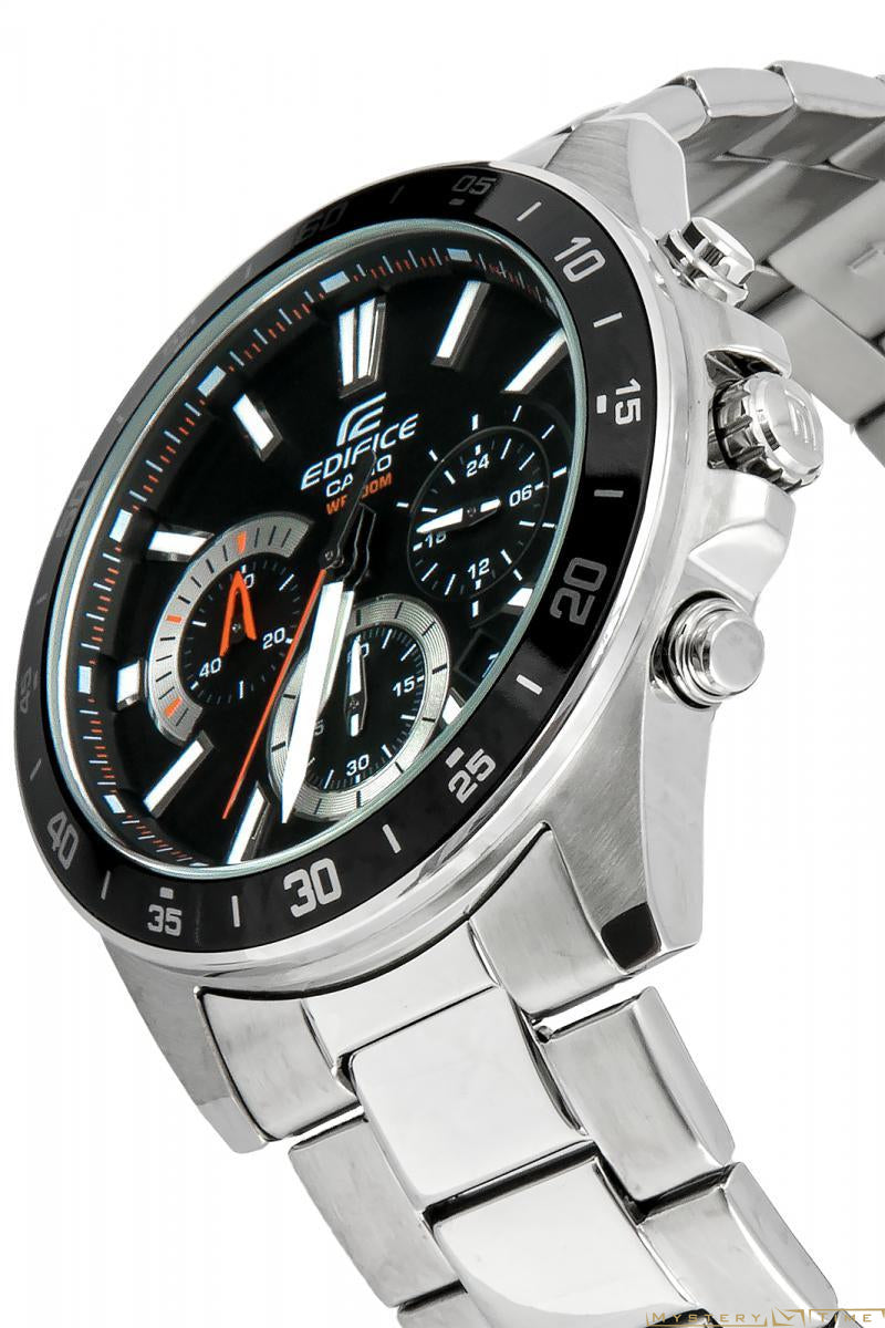 Casio Edifice EFV-570D-1A Chronograph Stainless Steel Strap Watch For Men-Watch Portal Philippines