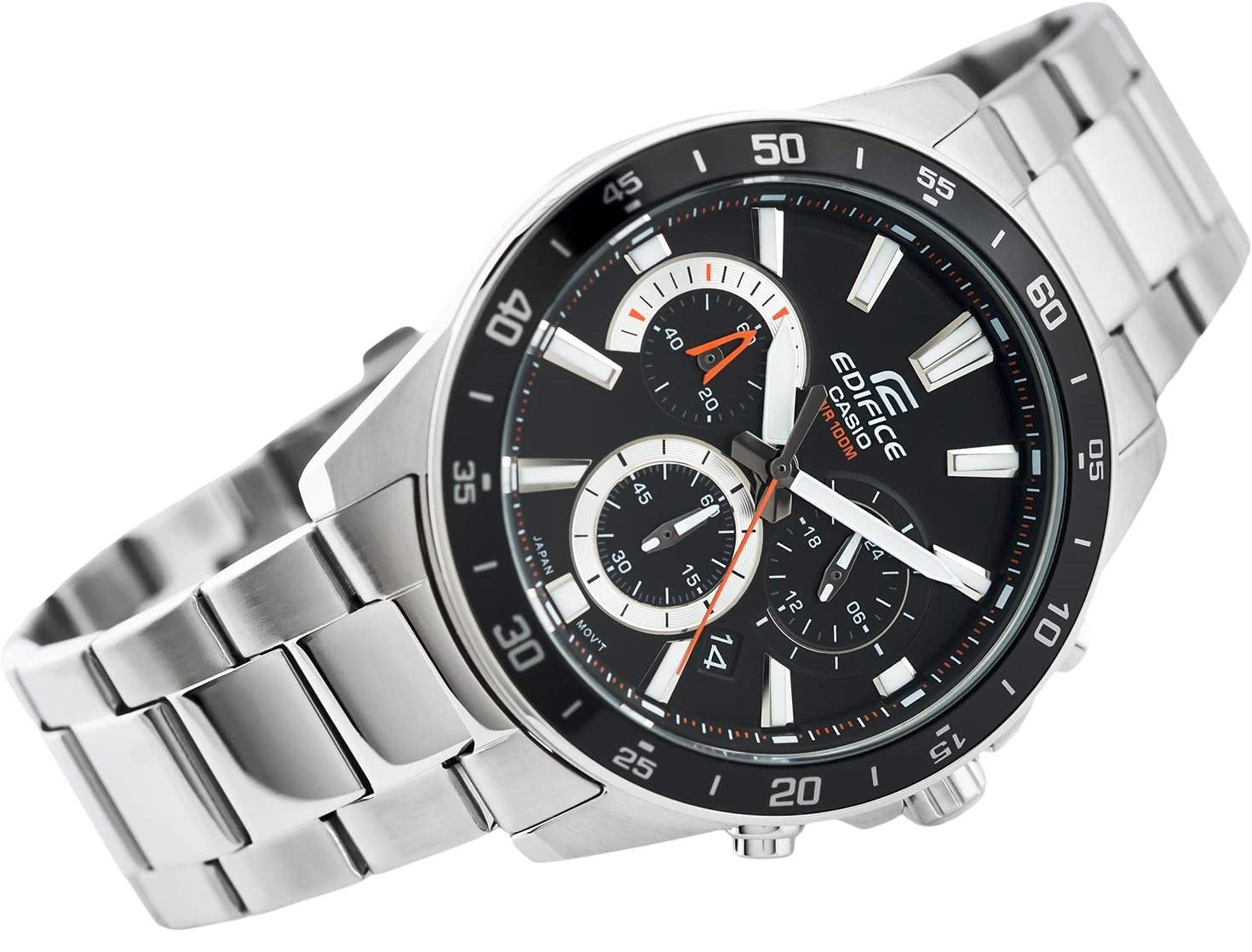 Casio Edifice EFV-570D-1A Chronograph Stainless Steel Strap Watch For Men-Watch Portal Philippines