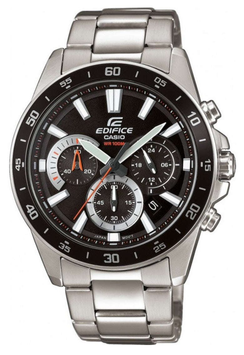 Casio Edifice EFV-570D-1A Chronograph Stainless Steel Strap Watch For Men-Watch Portal Philippines