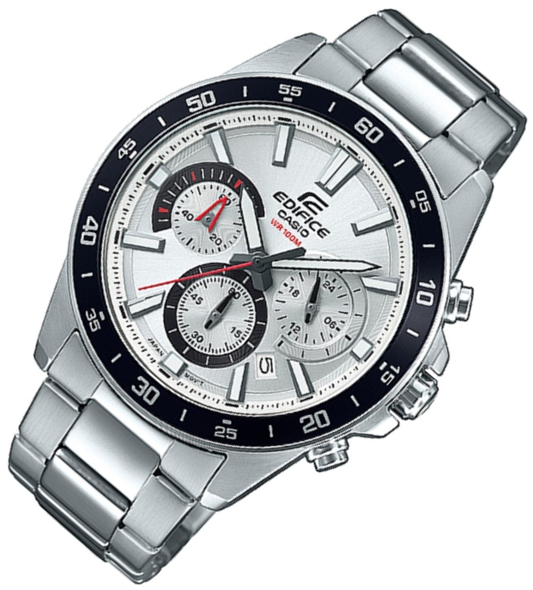 Casio Edifice EFV-570D-7A Chronograph Stainless Steel Strap Watch For Men-Watch Portal Philippines