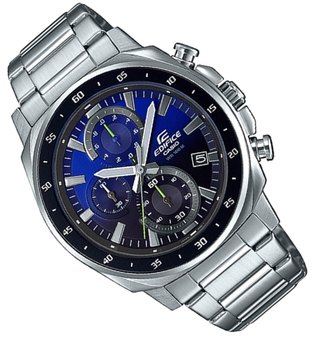 Casio Edifice EFV-600D-2A Chronograph Stainless Steel Strap Watch For Men-Watch Portal Philippines