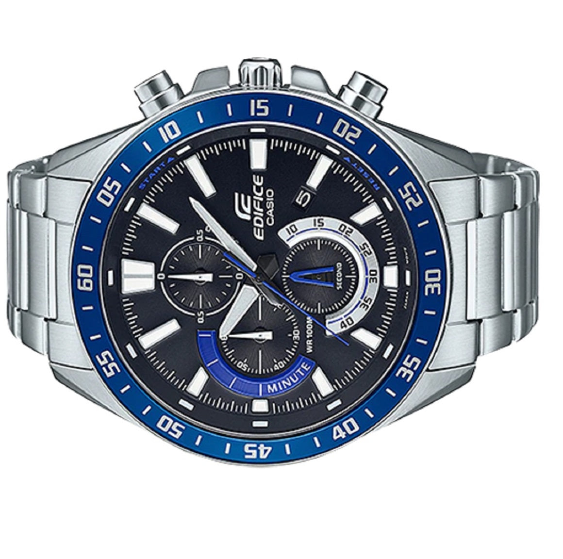 Casio Edifice EFV-620D-1A2 Chronograph Stainless Steel Strap Watch For Men-Watch Portal Philippines