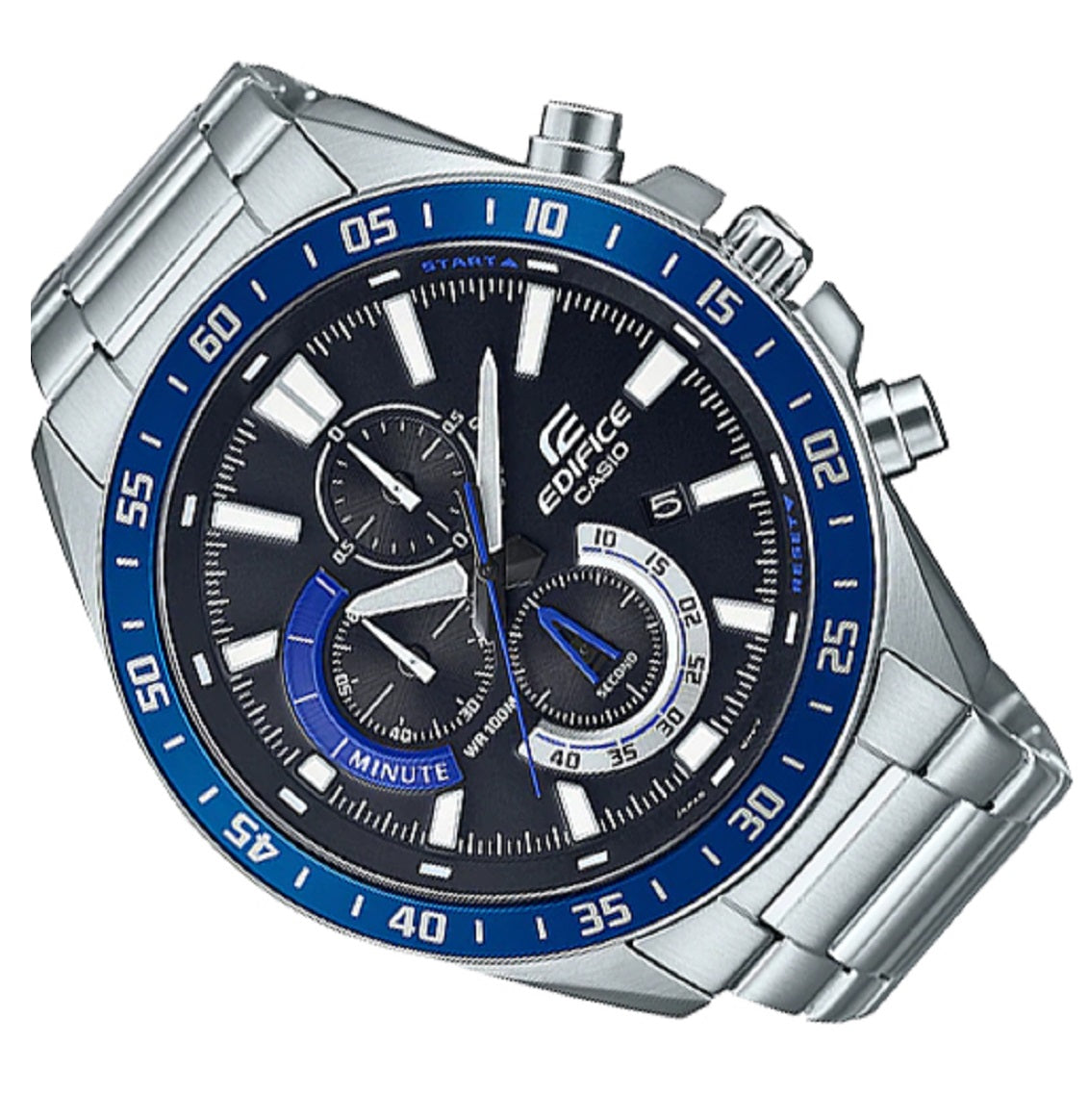 Casio Edifice EFV-620D-1A2 Chronograph Stainless Steel Strap Watch For Men-Watch Portal Philippines