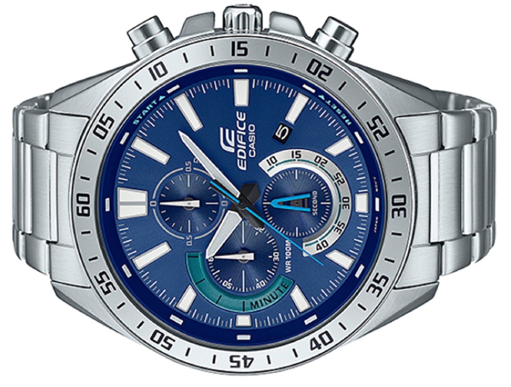 Casio Edifice EFV-620D-2A Chronograph Stainless Steel Strap Watch For Men-Watch Portal Philippines