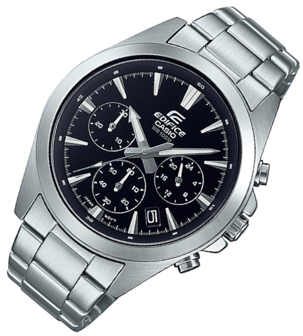 Casio Edifice EFV-630D-1A Chronograph Stainless Steel Strap Watch For Men-Watch Portal Philippines