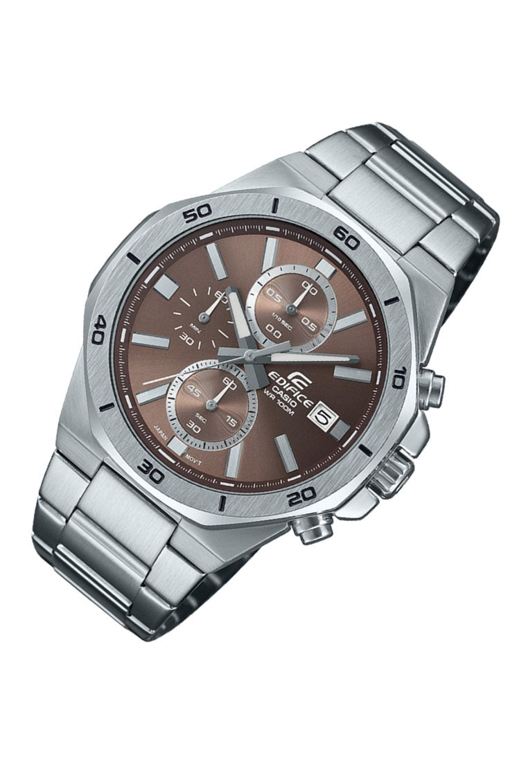 Casio Edifice EFV-640D-5A Chonograph Stainless Steel Strap Watch For Men-Watch Portal Philippines