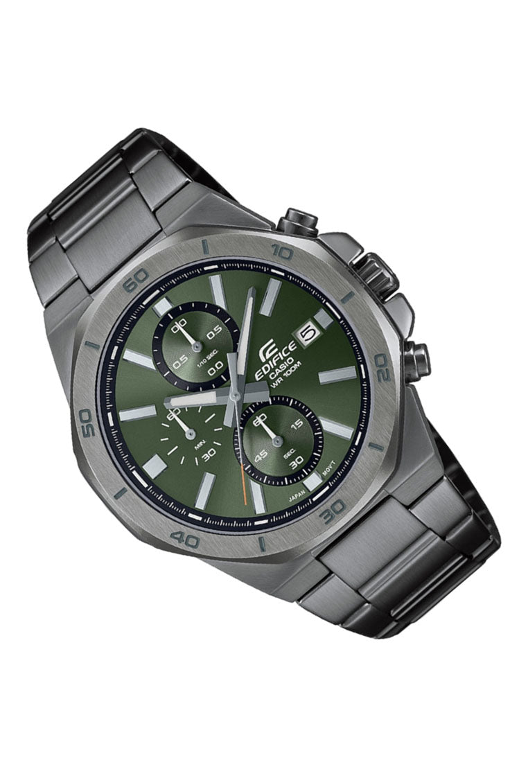 Casio Edifice EFV-640DC-3A Chronograph Stainless Steel Strap Watch For Men-Watch Portal Philippines