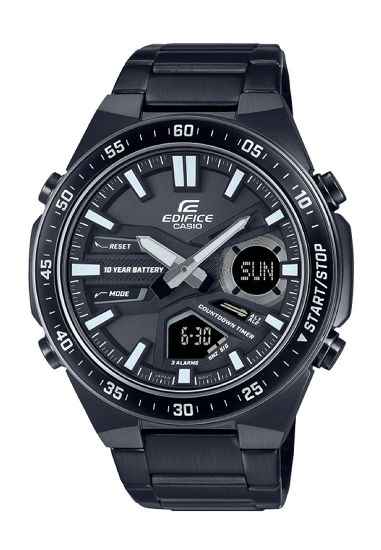 Casio Edifice EFV-C110DC-1A Digital Analog Stainless Steel Strap Watch for Men-Watch Portal Philippines