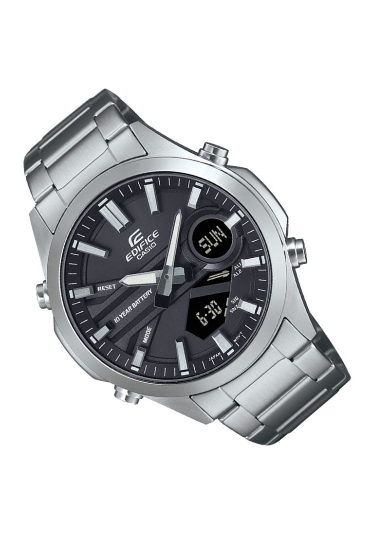 Casio Edifice EFV-C120D-1A Digital Analog Stainless Steel Strap Watch for Men-Watch Portal Philippines