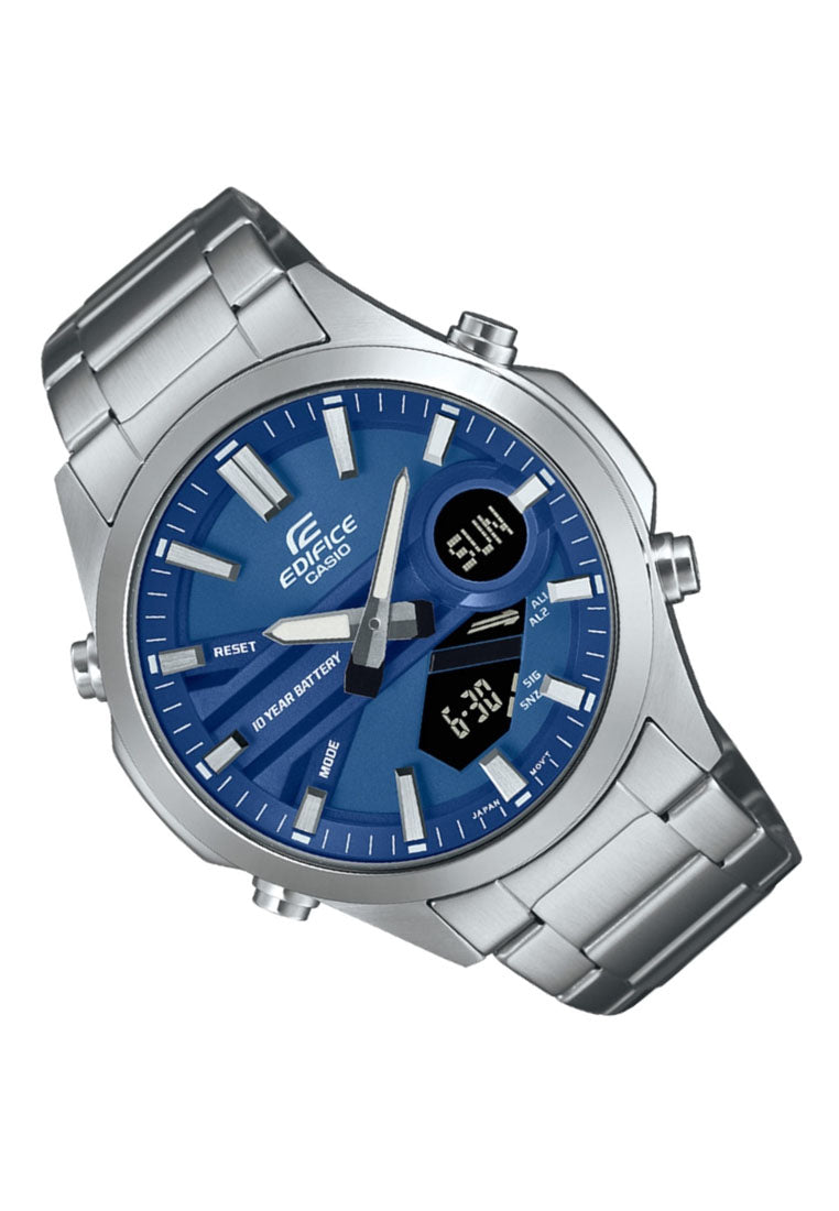 Casio Edifice EFV-C120D-2A Digital Analog Stainless Steel Strap Watch for Men-Watch Portal Philippines